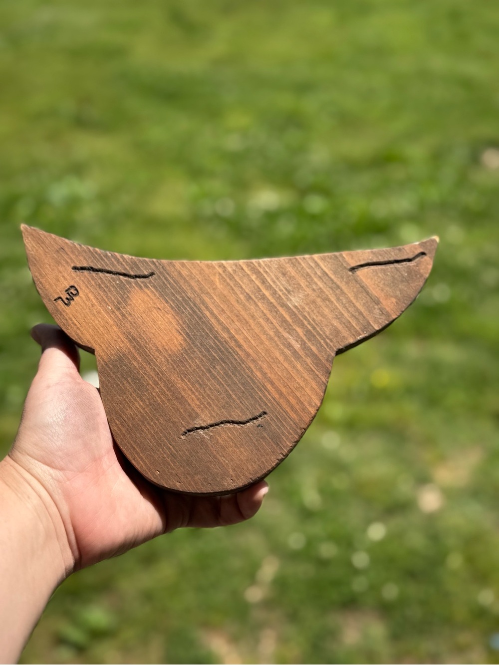 Handmade Wooden Cow/Steer Cutout - Brown